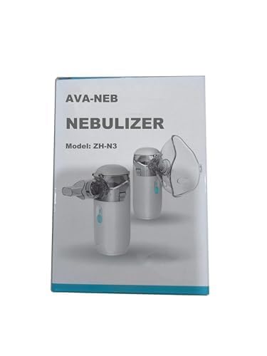 Portable Nebulizer, Nebulizer for Adults and Children with Respiratory Problems, Full Set of Accessories with Automatic Cleaning Function AVA-NEB Nebulizer - Nebulizer, Medicinal