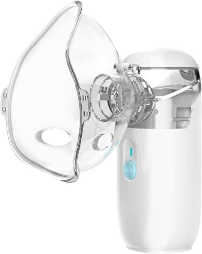 Portable Nebulizer, Nebulizer for Adults and Children with Respiratory Problems, Full Set of Accessories with Automatic Cleaning Function AVA-NEB Nebulizer - Nebulizer, Medicinal
