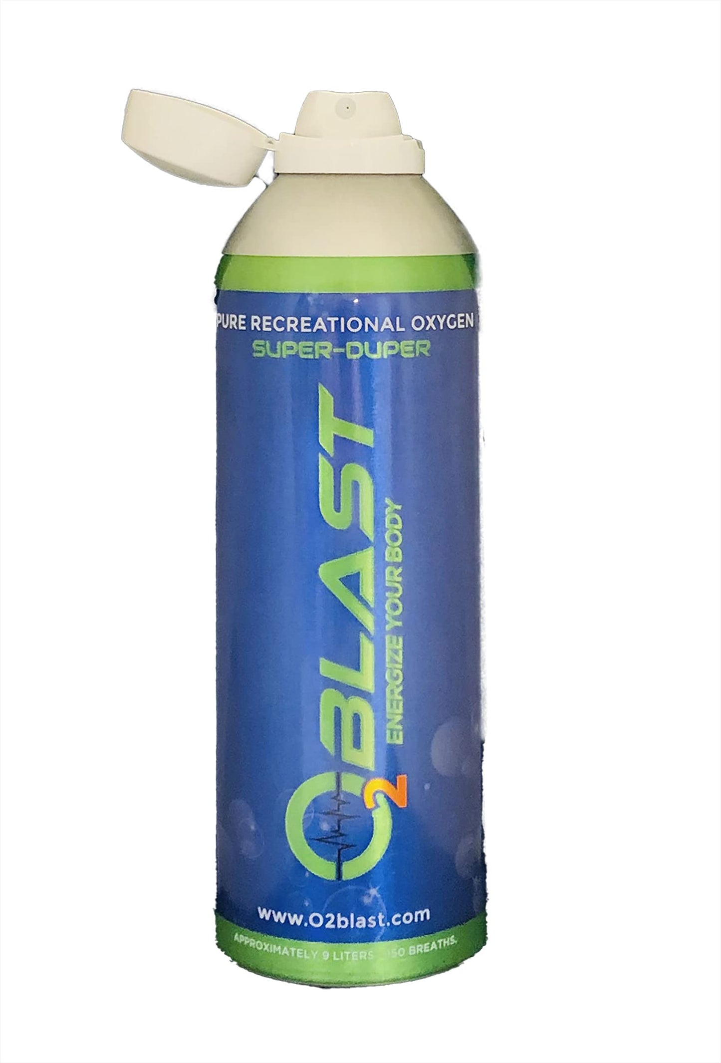 O2 Blast 95-99% Pure Oxygen, 10 Liter 3 Pack Portable Can with Sanitary flip top Cap, Increase Stamina & Reduce Recovery Time, Ideal for High Altitude & Sports Recovery