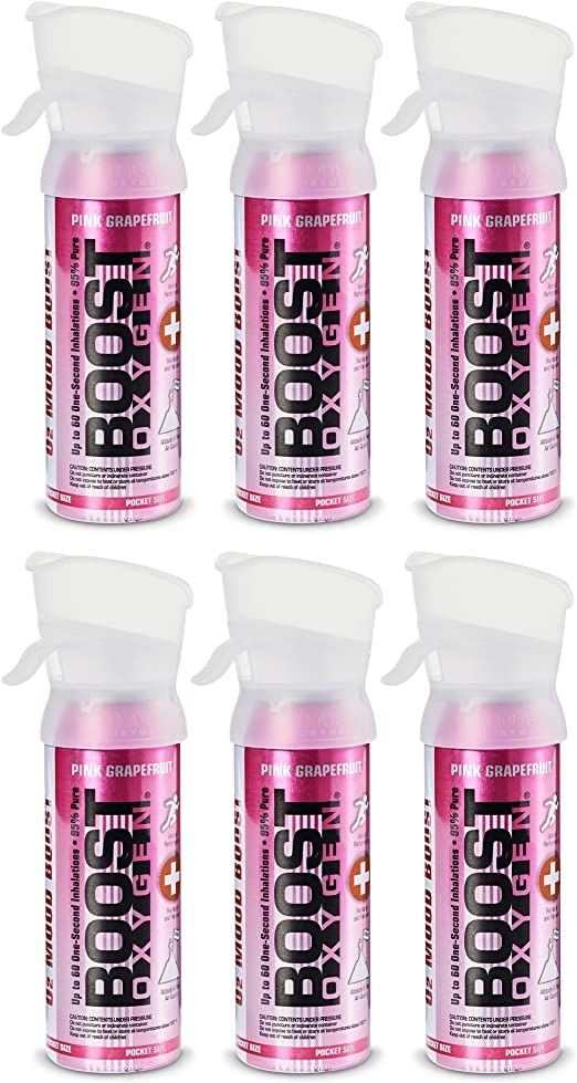 Boost Oxygen Pocket Size Natural 3L Canister | Respiratory Support for Aerobic Recovery, Altitude, Performance & Health (3 Pack)