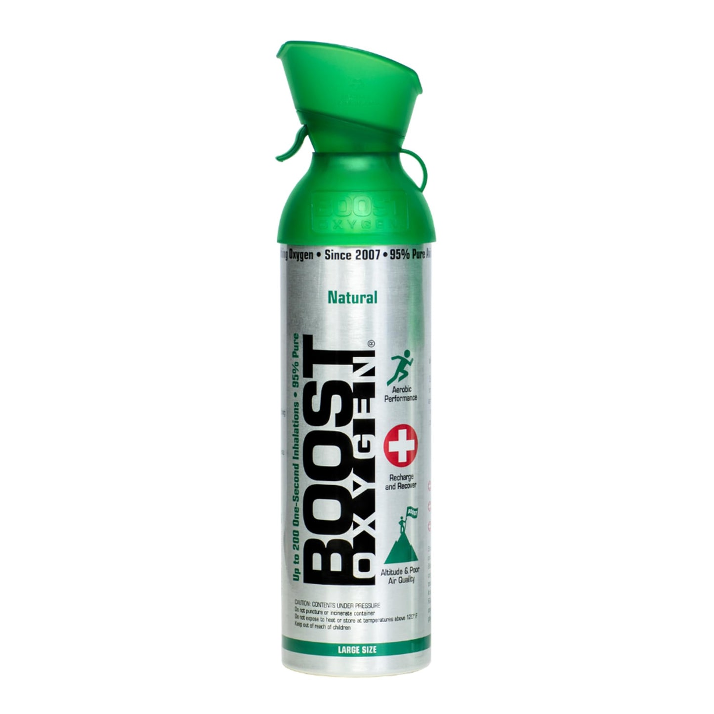 Boost Oxygen Large Natural 10 Liter Canister | Respiratory Support for Aerobic Recovery, Altitude, Performance and Health (3 Pack)
