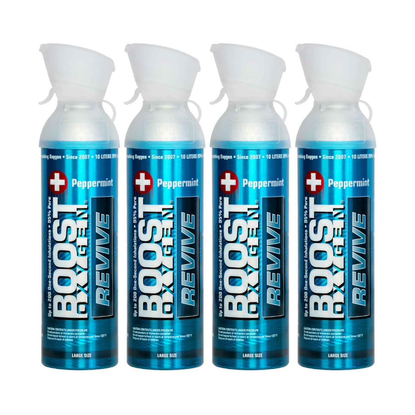 Boost Oxygen Large Natural 10 Liter Canister | Respiratory Support for Aerobic Recovery, Altitude, Performance and Health (3 Pack)