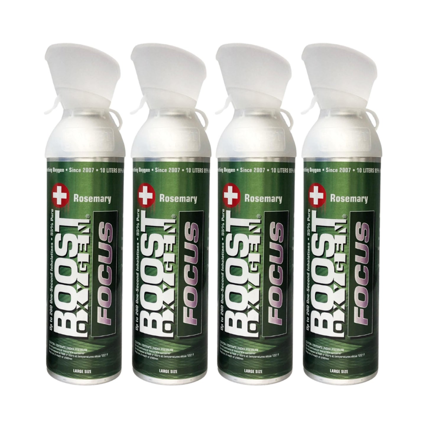 Boost Oxygen Large Natural 10 Liter Canister | Respiratory Support for Aerobic Recovery, Altitude, Performance and Health (3 Pack)