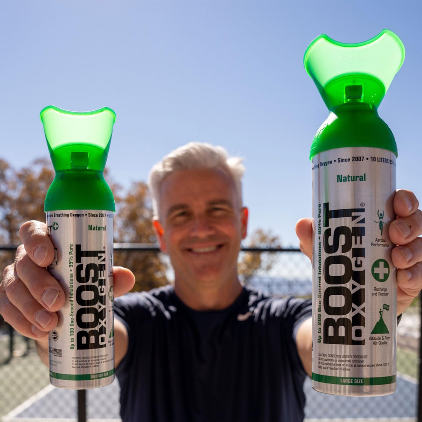 Boost Oxygen Natural Collection | Large 10L, Medium 5L & Pocket Size 3L (3 Pack)