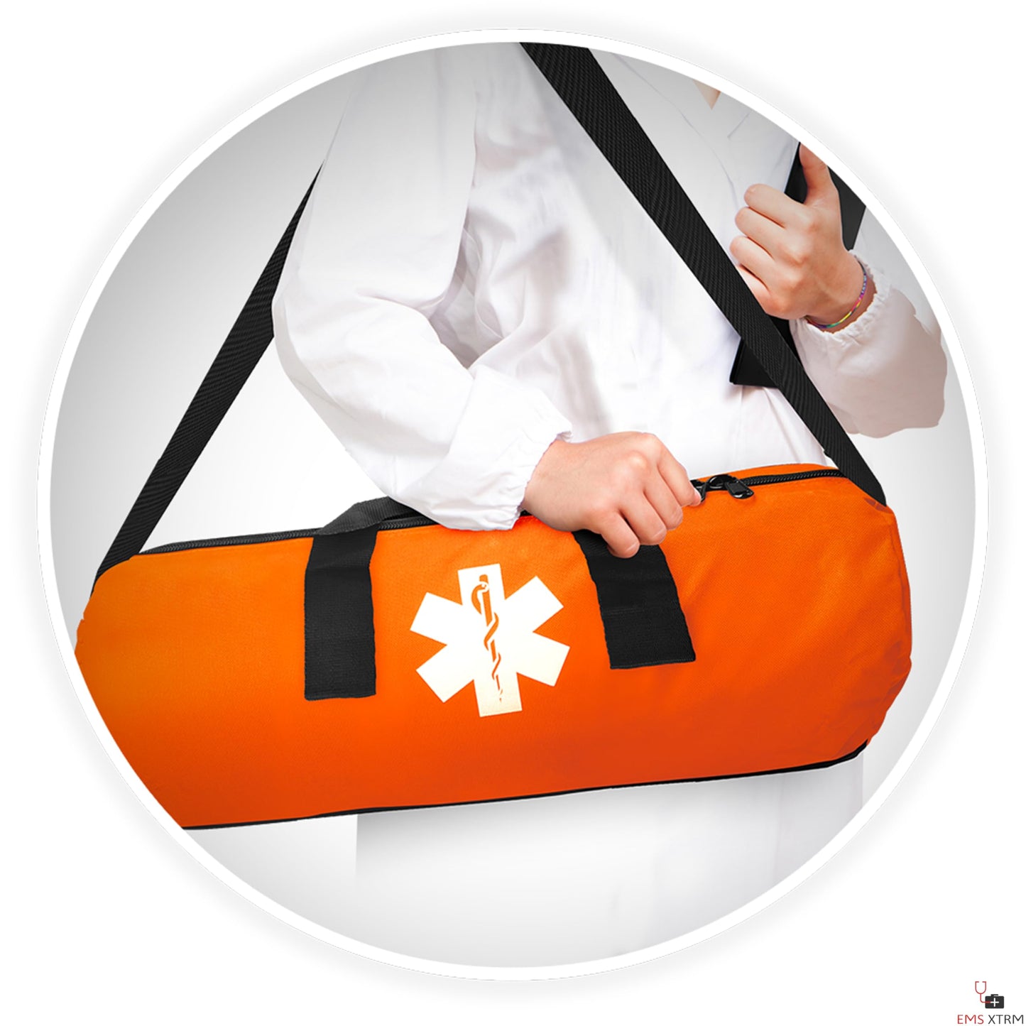 Oxygen Tank Bag - Portable Oxygen Bag for Travel & Home Use, Oxygen Cylinder Shoulder Bag, Lightweight & Water-Resistant, Ideal for Healthcare Providers & Elderly Care (Orange)