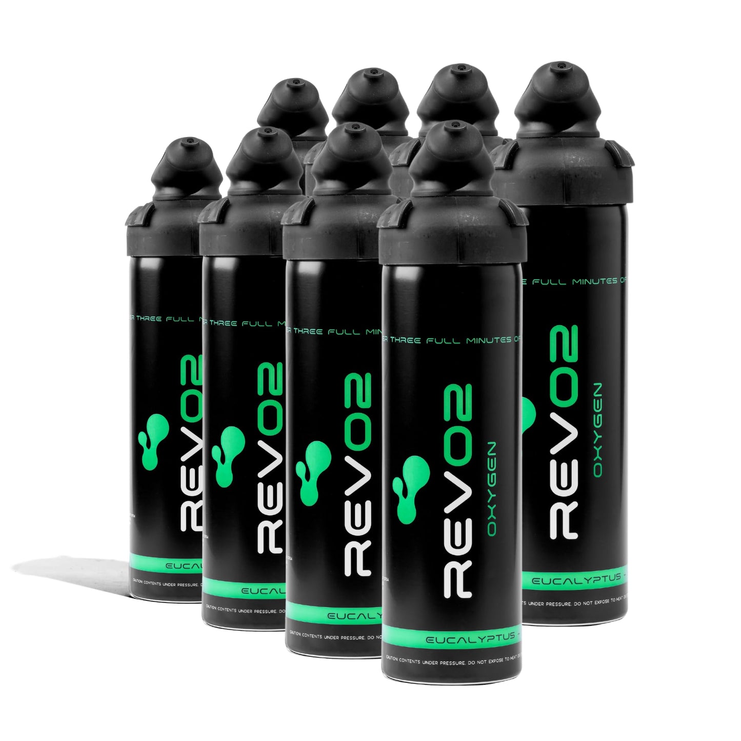 Eucalyptus Portable 98% Oxygen Can - Zero Leak Mouthpiece, Rotating Trigger Lock - Natural Stress & Mental Fatigue Relief at Any Altitude or Elevation - Menthol Canned Oxygen - 10 Liter Large