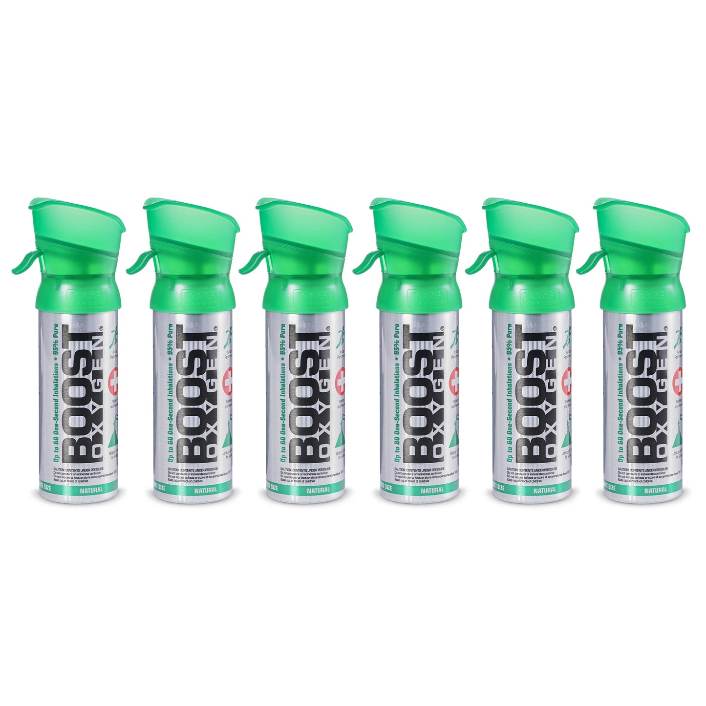 Boost Oxygen Pocket Size Natural 3L Canister | Respiratory Support for Aerobic Recovery, Altitude, Performance & Health (3 Pack)