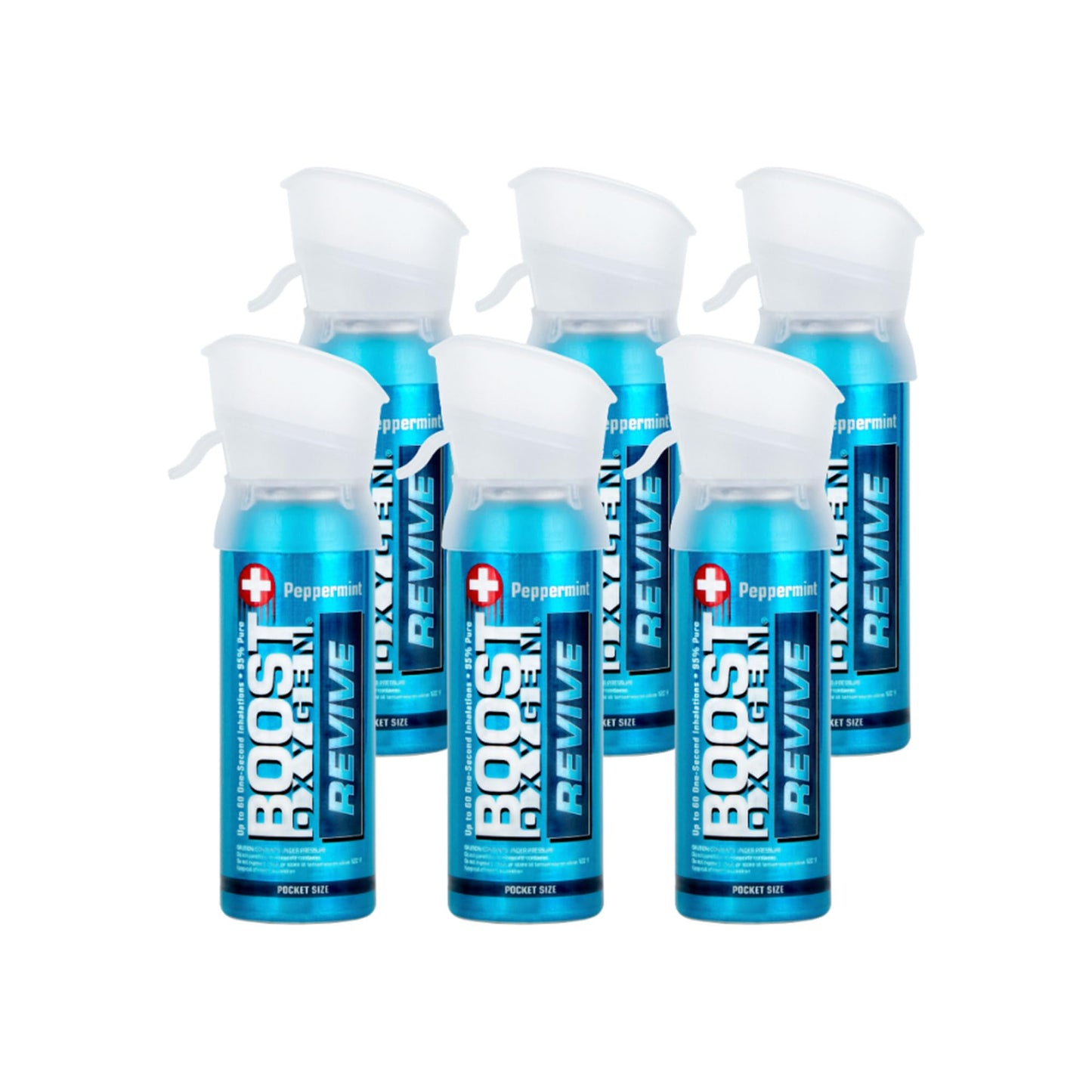 Boost Oxygen Pocket Size Natural 3L Canister | Respiratory Support for Aerobic Recovery, Altitude, Performance & Health (3 Pack)