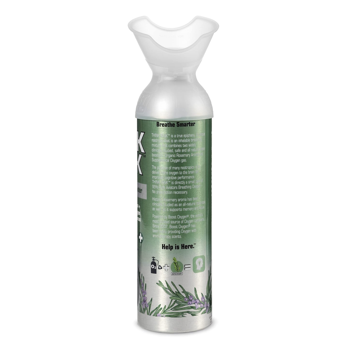 Boost Oxygen Canned 10 Liter Natural Flavored Oxygen Boost Portable Canister Bottle for High Altitudes, Athletes, and More, Green/Silver (5 Pack)