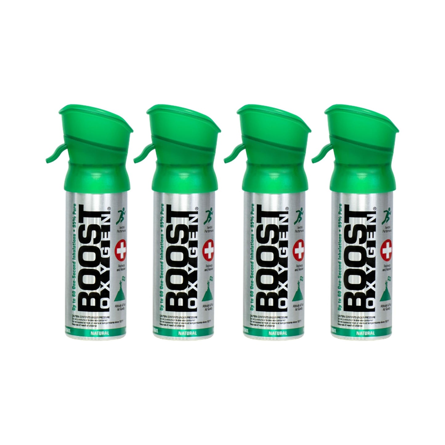 Boost Oxygen Pocket Size Natural 3L Canister | Respiratory Support for Aerobic Recovery, Altitude, Performance & Health (3 Pack)