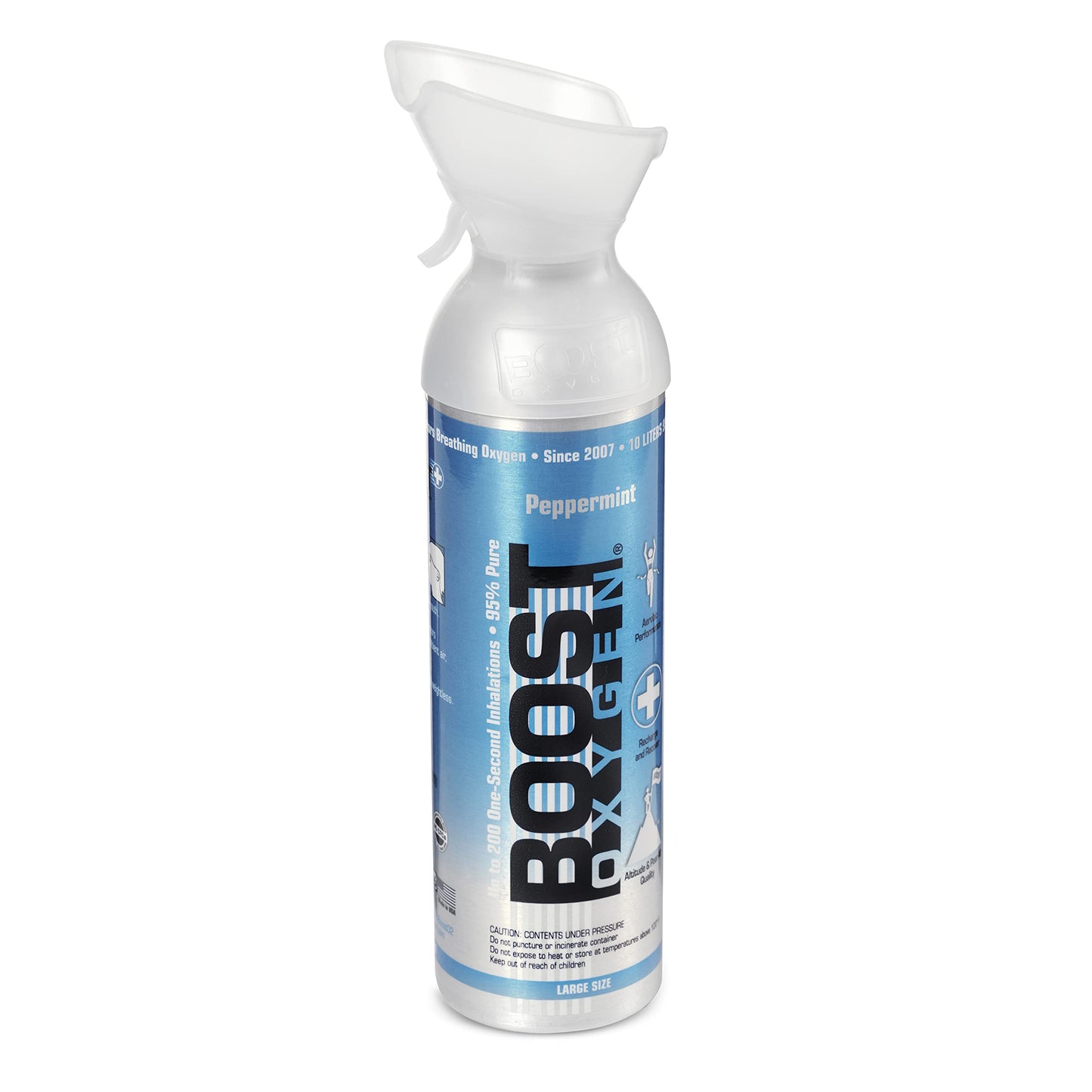 Boost Oxygen Large Natural 10 Liter Canister | Respiratory Support for Aerobic Recovery, Altitude, Performance and Health (3 Pack)