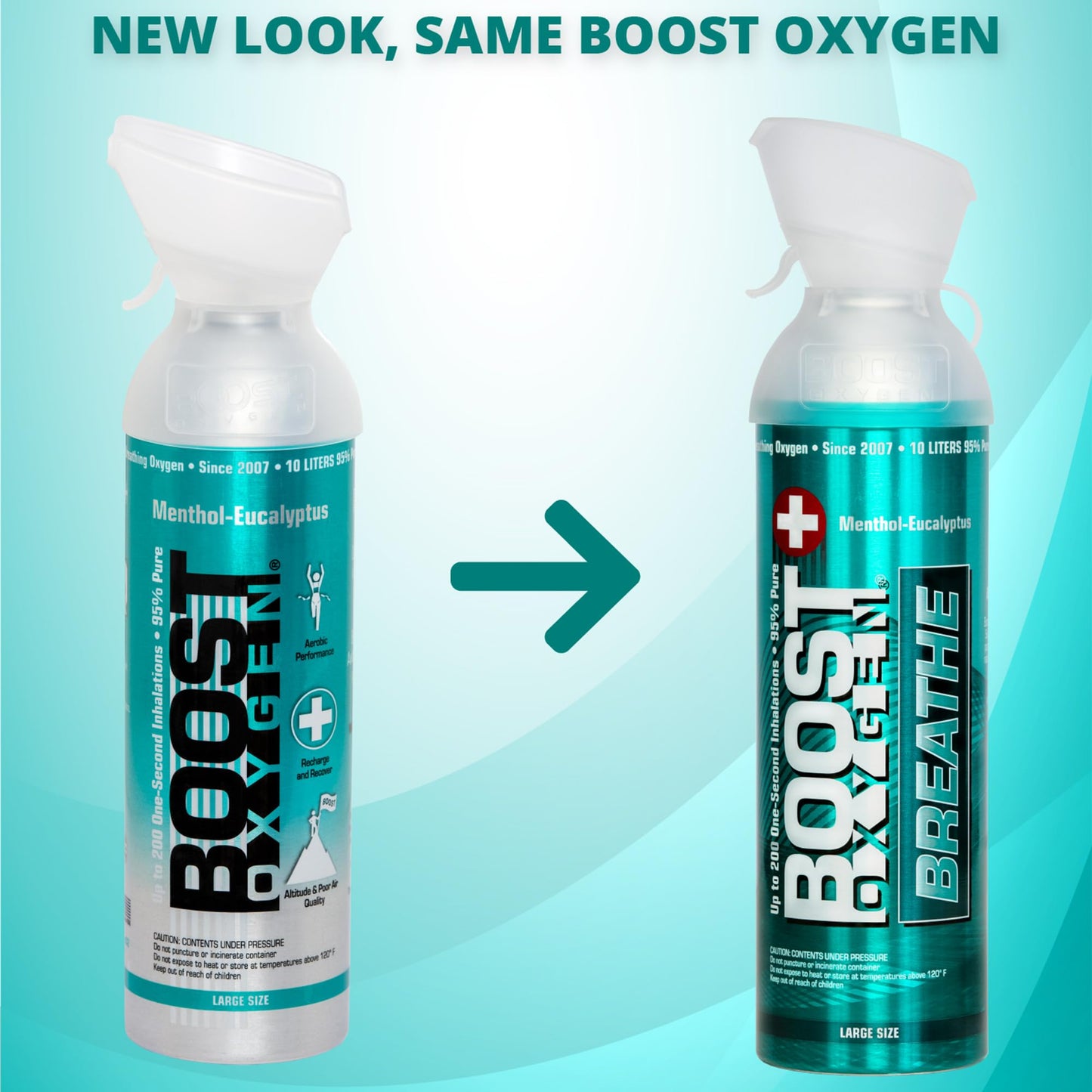 Boost Oxygen Large Natural 10 Liter Canister | Respiratory Support for Aerobic Recovery, Altitude, Performance and Health (3 Pack)