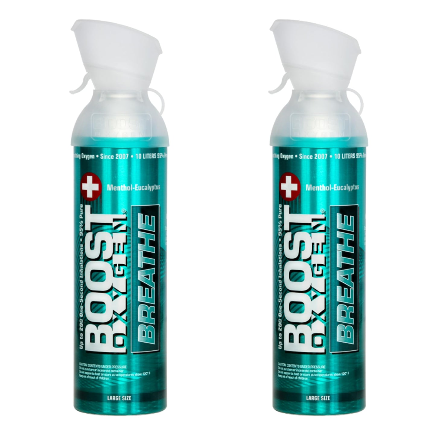 Boost Oxygen Large Natural 10 Liter Canister | Respiratory Support for Aerobic Recovery, Altitude, Performance and Health (3 Pack)