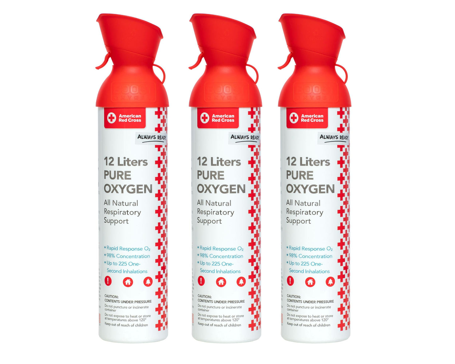 American Red Cross + Boost Oxygen | Extra Large 12L Canister (2 Pack)