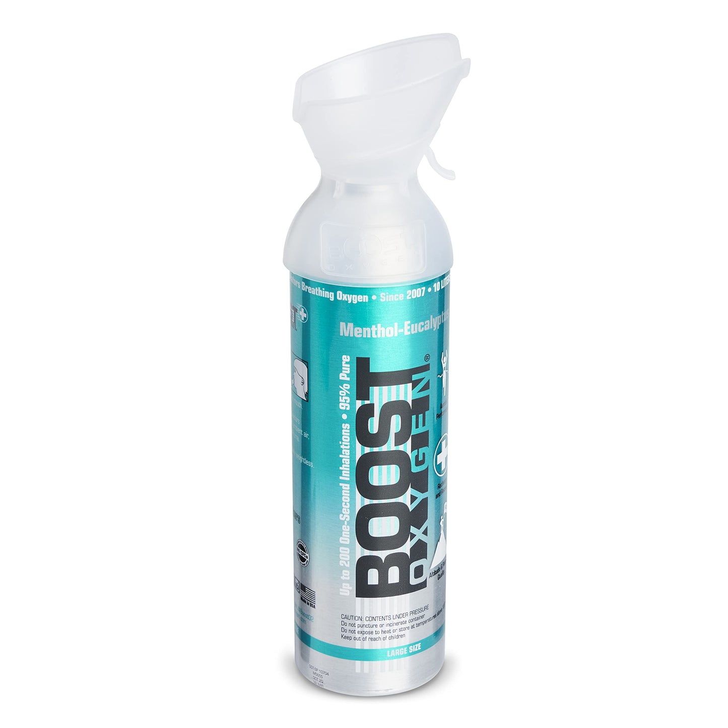 Boost Oxygen Large Natural 10 Liter Canister | Respiratory Support for Aerobic Recovery, Altitude, Performance and Health (3 Pack)