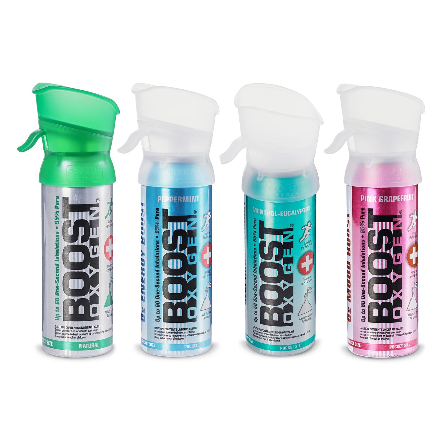 Boost Oxygen Pocket Size Natural 3L Canister | Respiratory Support for Aerobic Recovery, Altitude, Performance & Health (3 Pack)