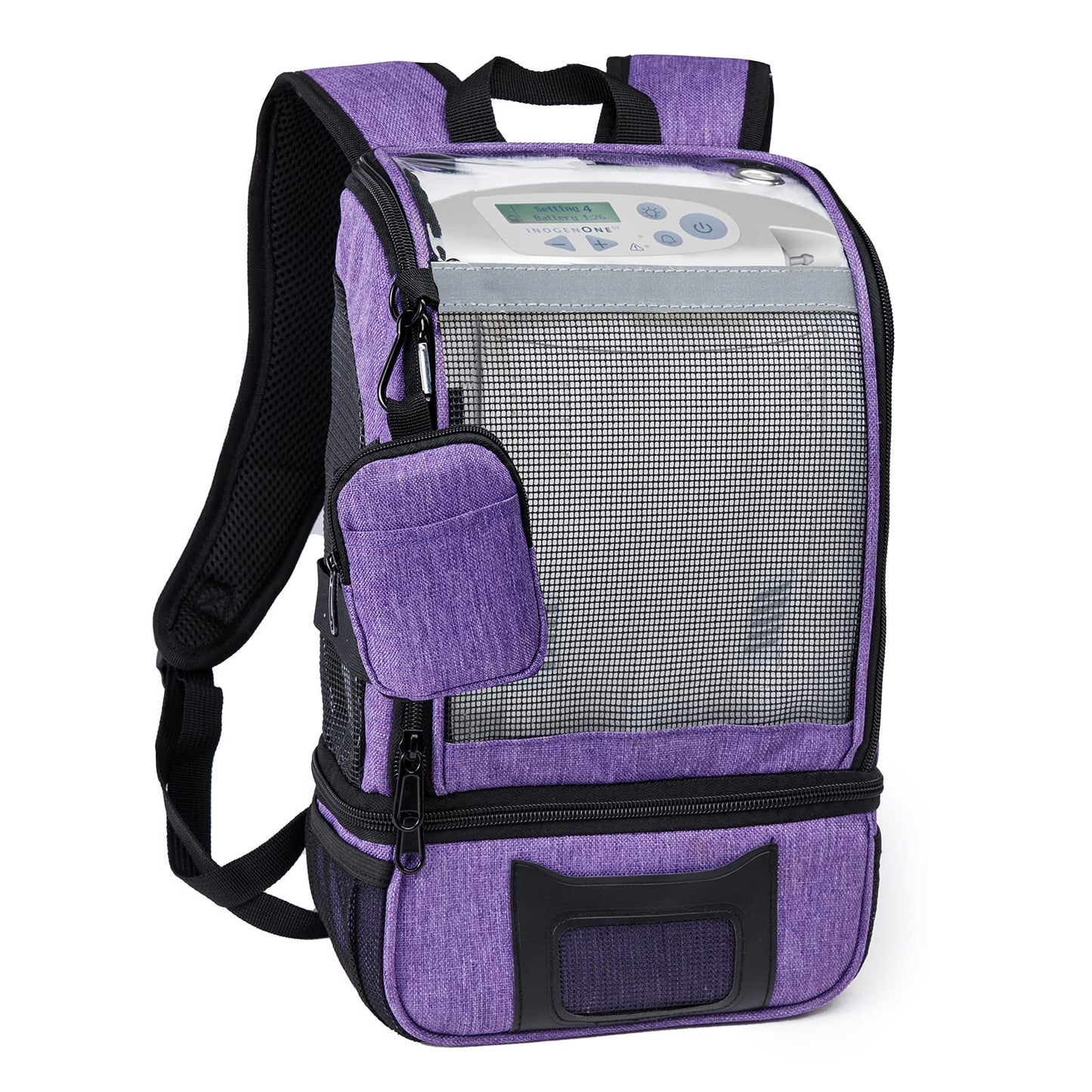 BAGSFY Portable Oxygen Concentrators Backpack Compatible with Inogen One G3 & Inogen One G5, Inogen Rove 6, Lightweight Oxygen Machine Carrying Bag (Black)