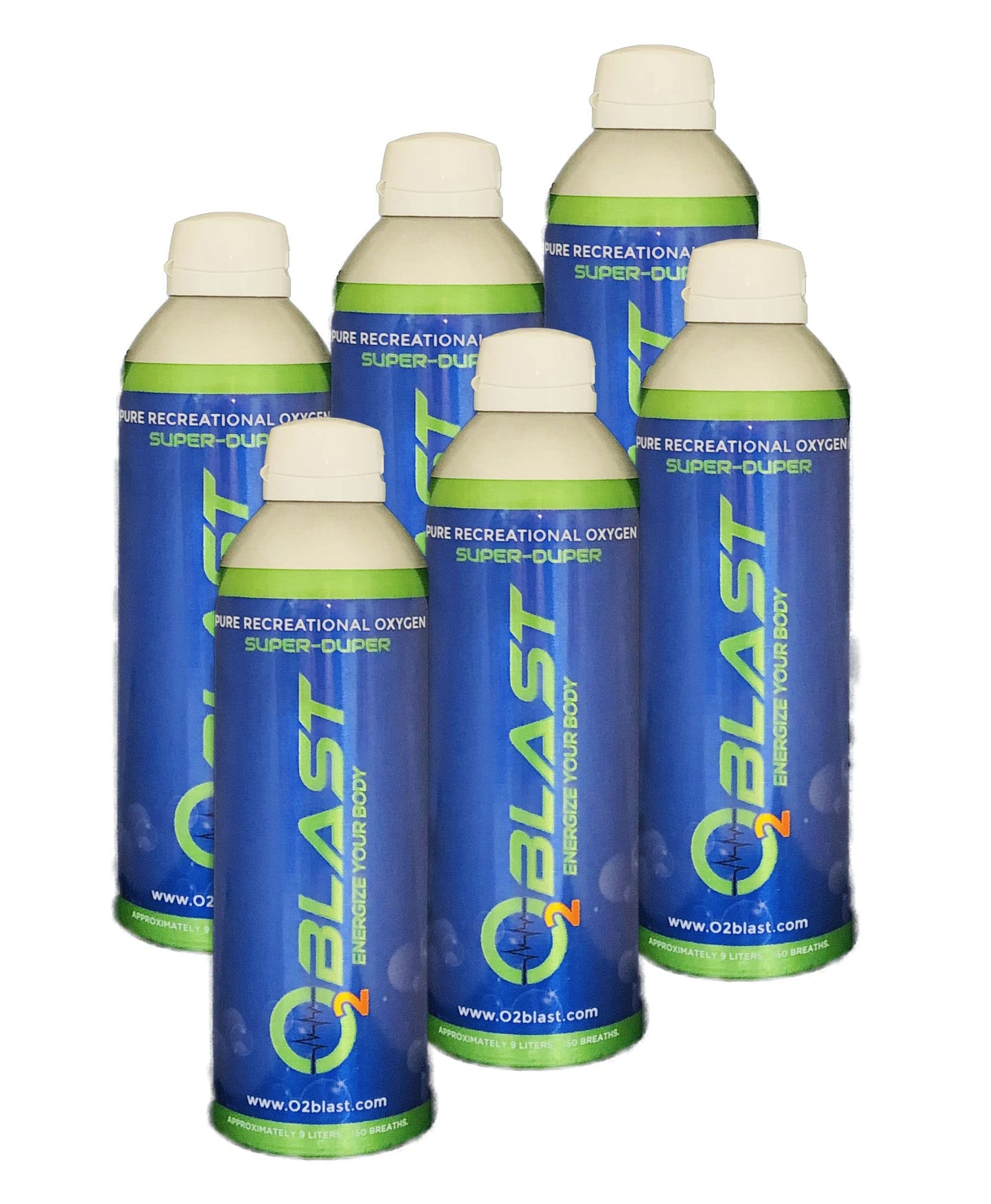 O2 Blast 95-99% Pure Oxygen, 10 Liter 3 Pack Portable Can with Sanitary flip top Cap, Increase Stamina & Reduce Recovery Time, Ideal for High Altitude & Sports Recovery