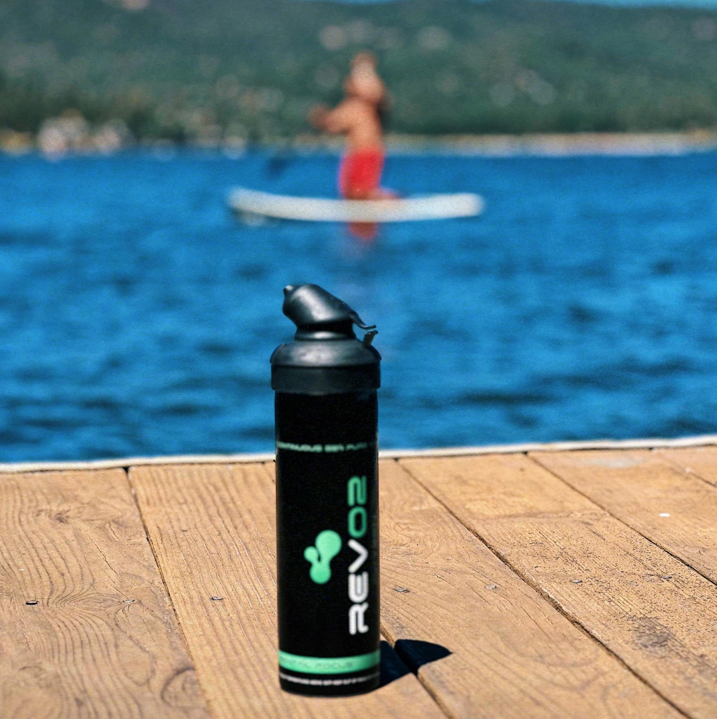 Eucalyptus Portable 98% Oxygen Can - Zero Leak Mouthpiece, Rotating Trigger Lock - Natural Stress & Mental Fatigue Relief at Any Altitude or Elevation - Menthol Canned Oxygen - 10 Liter Large