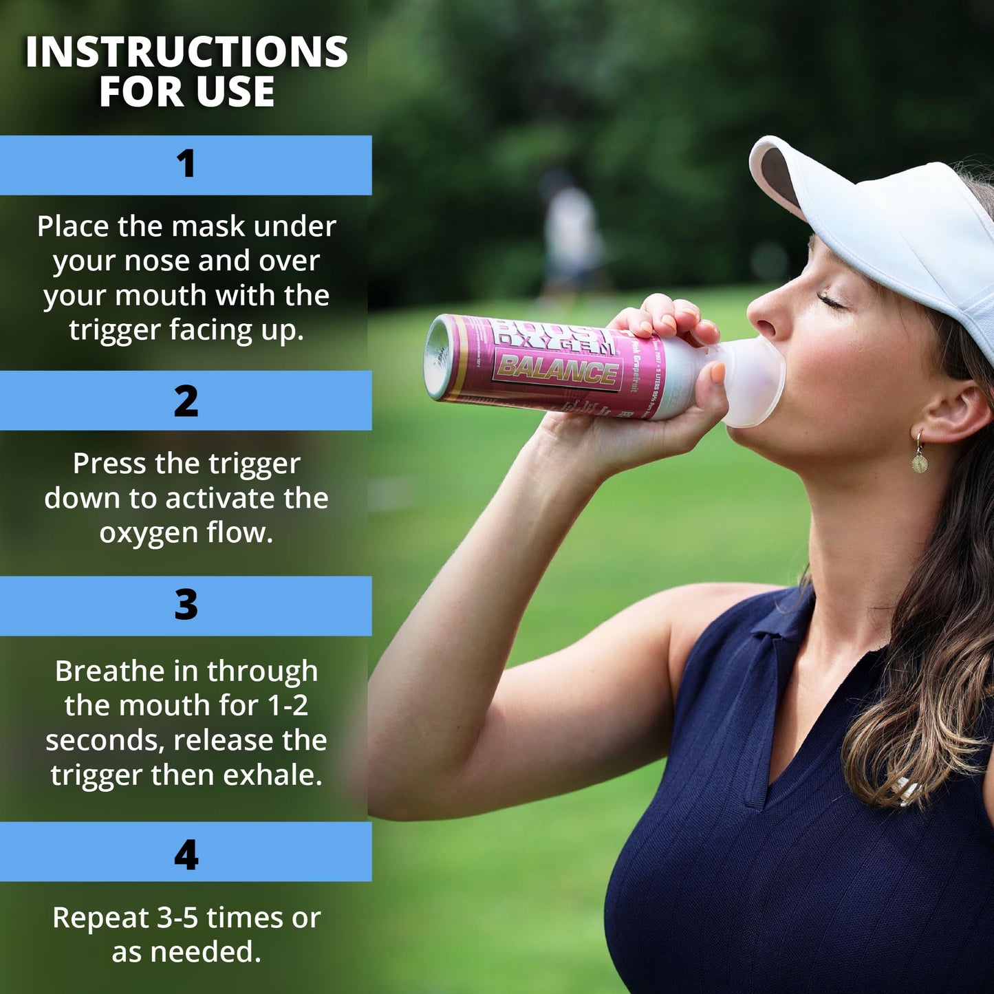 Boost Oxygen Canned Oxygen for Breathing for Home Use, Exercise, or Altitude Sickness, Includes Sealed Cap & Mask, 5L Canister, Multicolor, Pack of 4