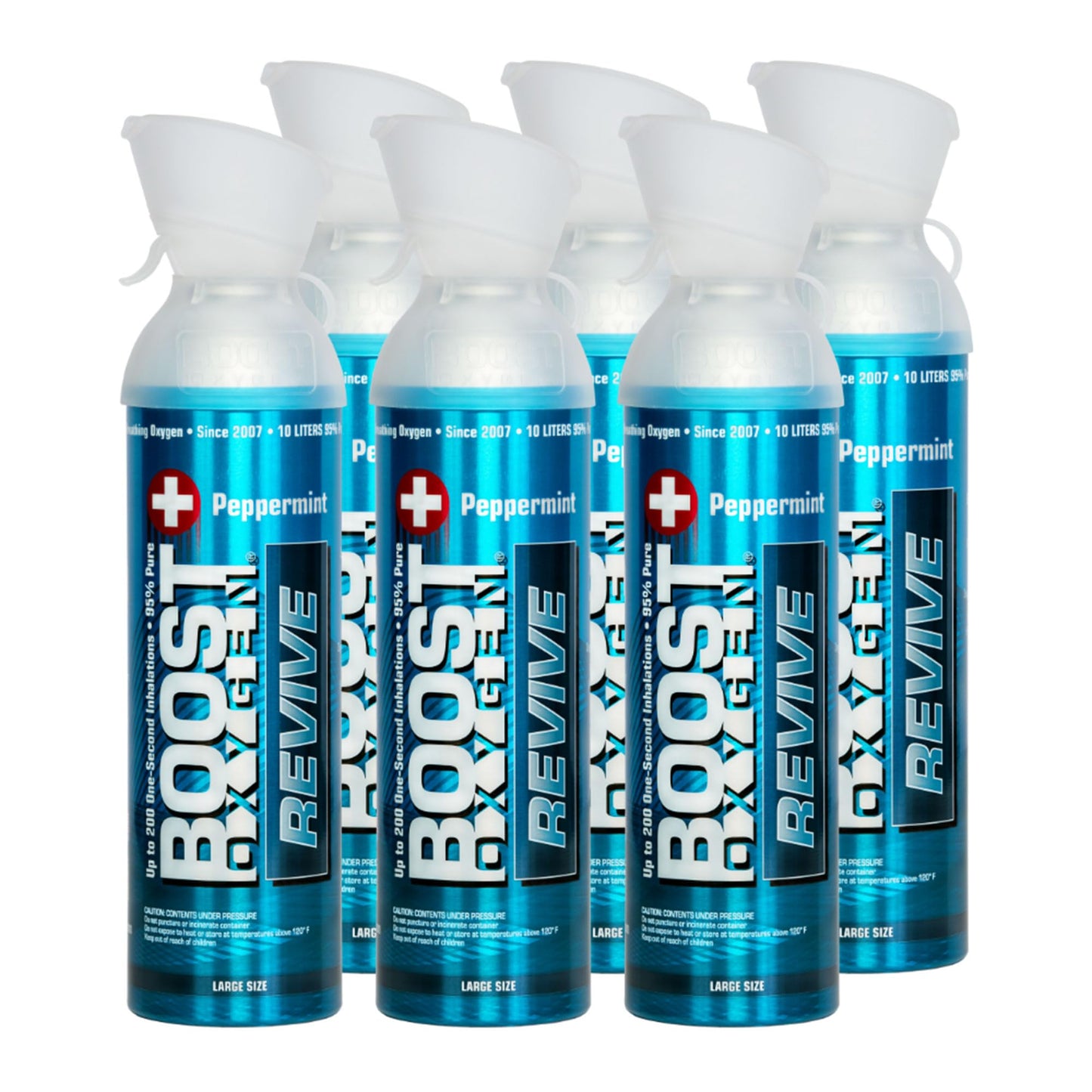 Boost Oxygen Large Natural 10 Liter Canister | Respiratory Support for Aerobic Recovery, Altitude, Performance and Health (3 Pack)