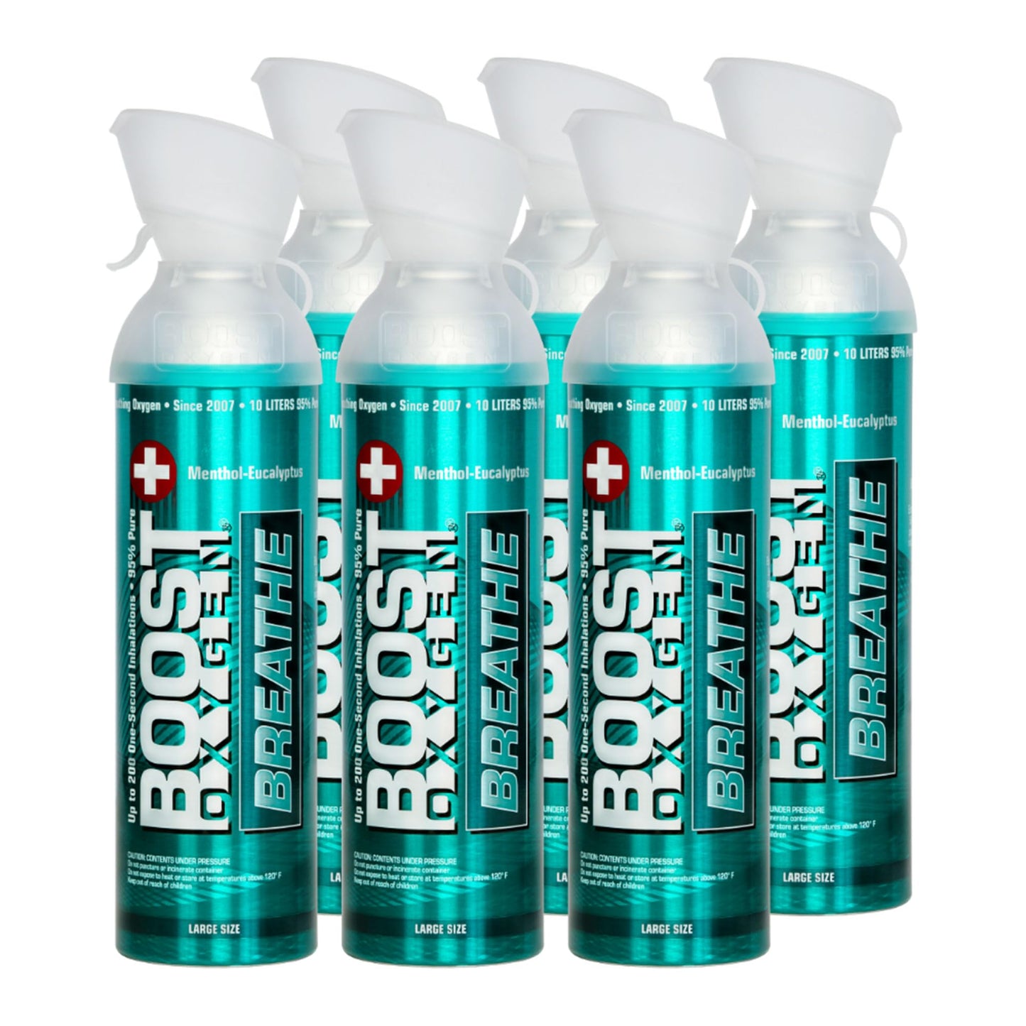 Boost Oxygen Large Natural 10 Liter Canister | Respiratory Support for Aerobic Recovery, Altitude, Performance and Health (3 Pack)
