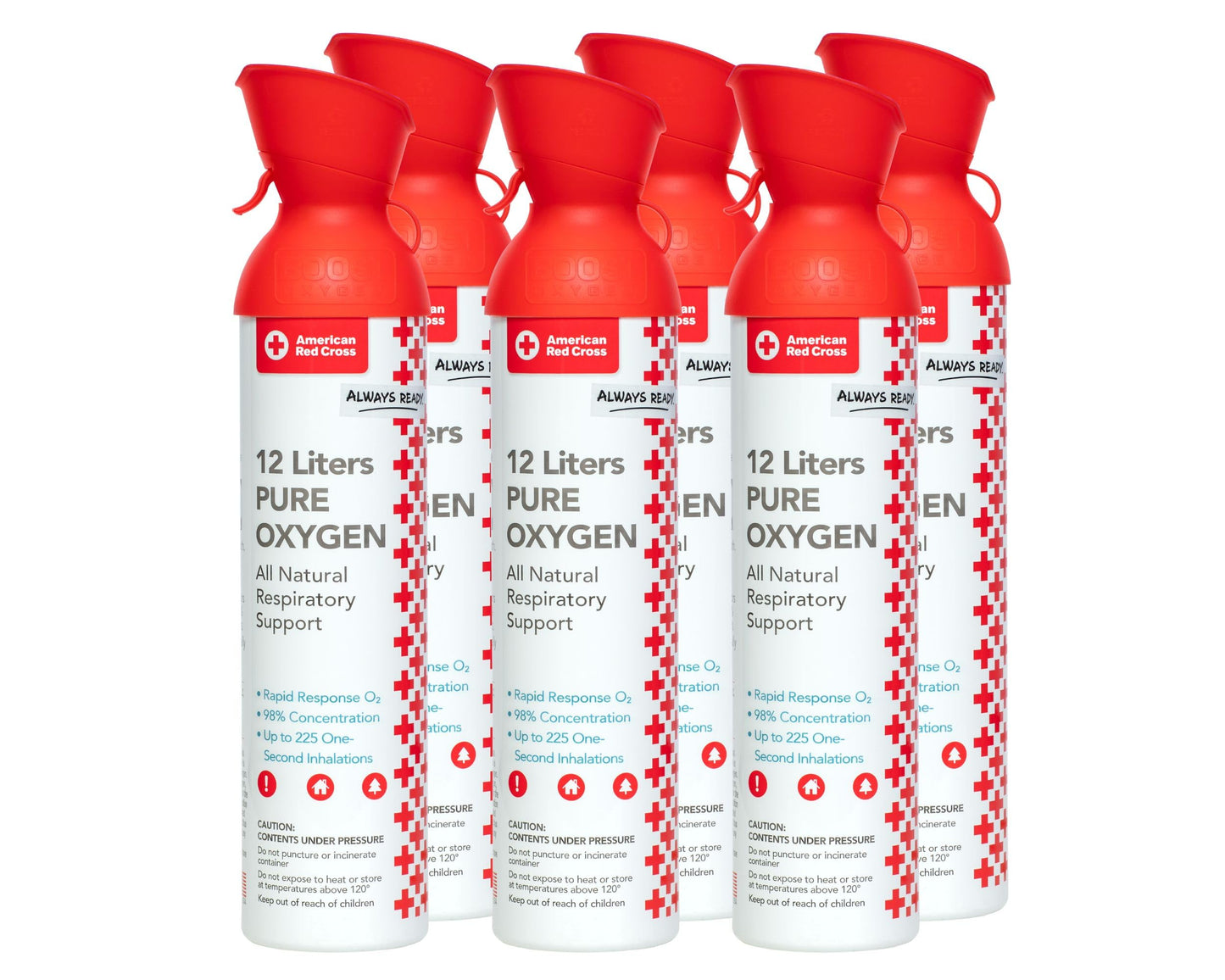 American Red Cross + Boost Oxygen | Extra Large 12L Canister (2 Pack)