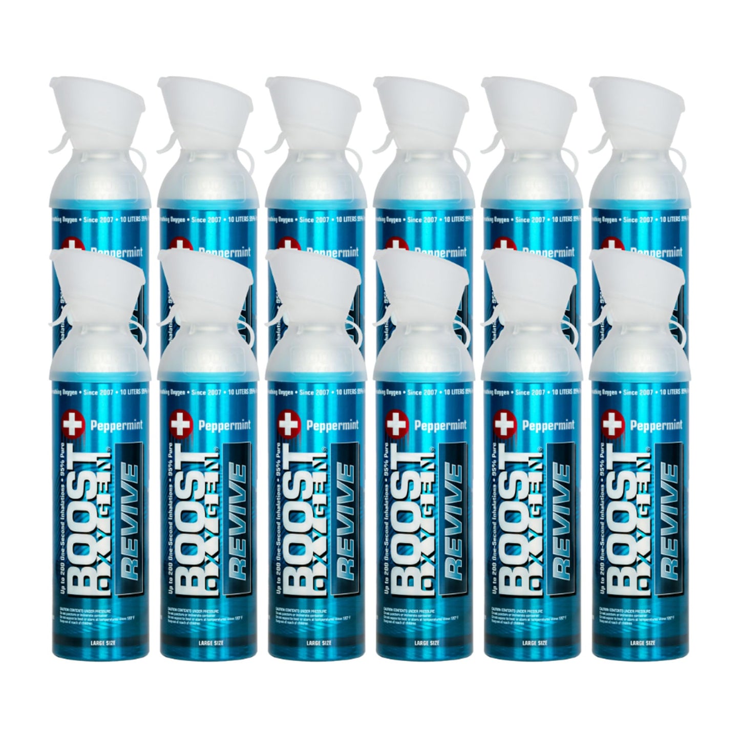Boost Oxygen Large Natural 10 Liter Canister | Respiratory Support for Aerobic Recovery, Altitude, Performance and Health (3 Pack)