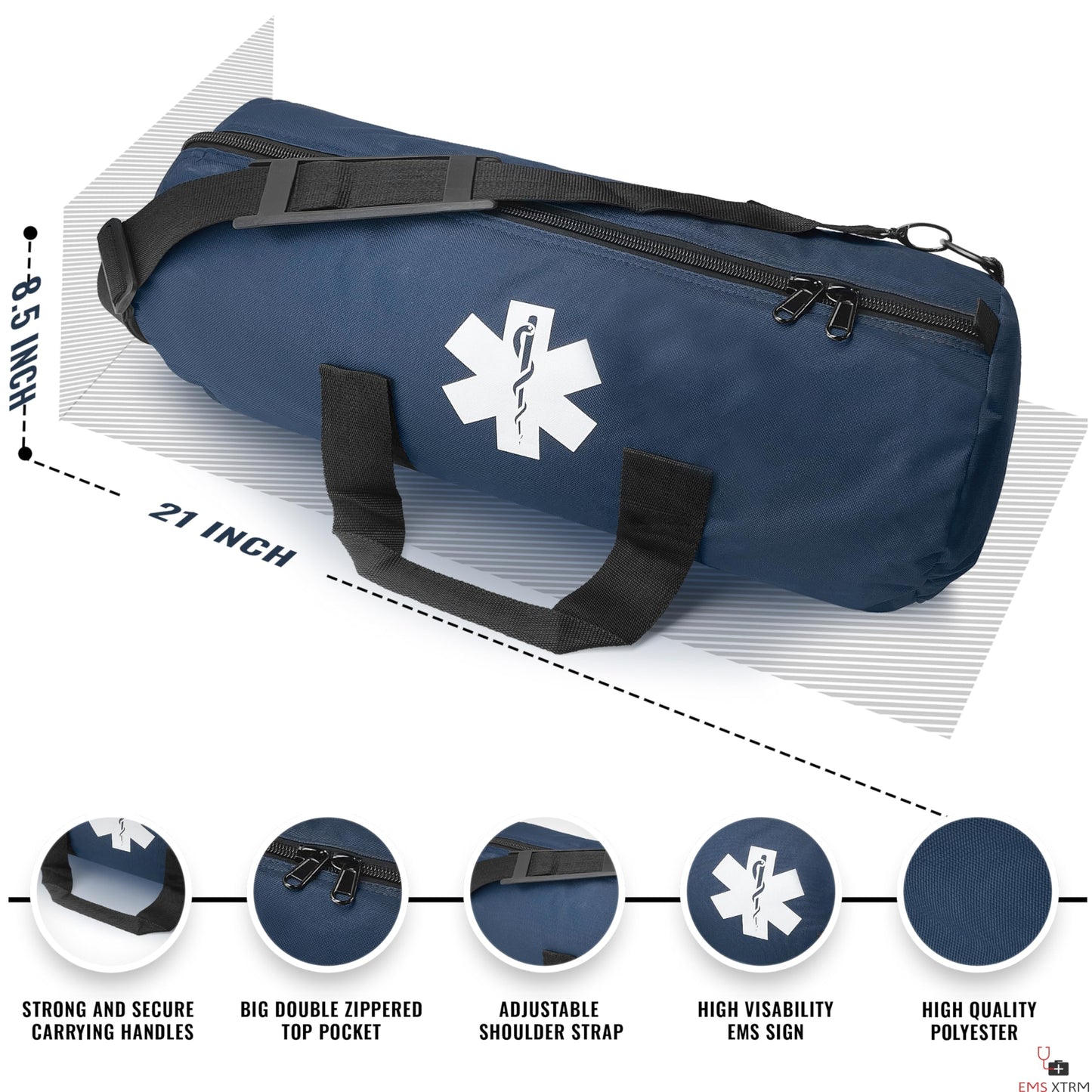Oxygen Tank Bag - Portable Oxygen Bag for Travel & Home Use, Oxygen Cylinder Shoulder Bag, Lightweight & Water-Resistant, Ideal for Healthcare Providers & Elderly Care (Orange)