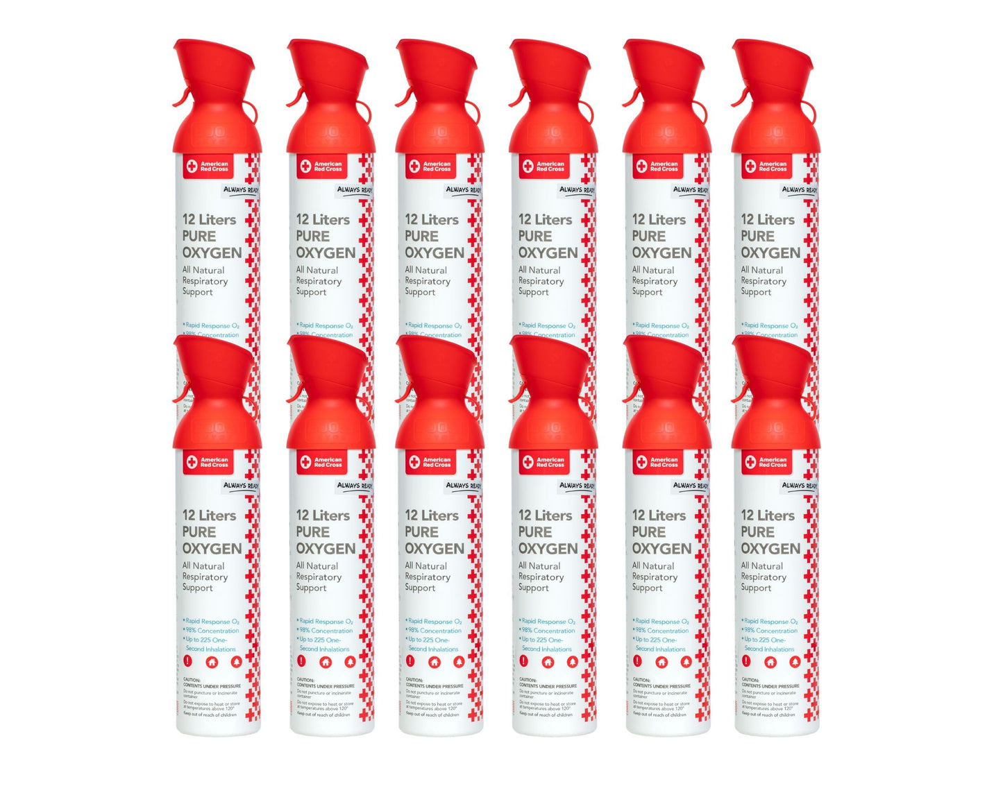 American Red Cross + Boost Oxygen | Extra Large 12L Canister (2 Pack)