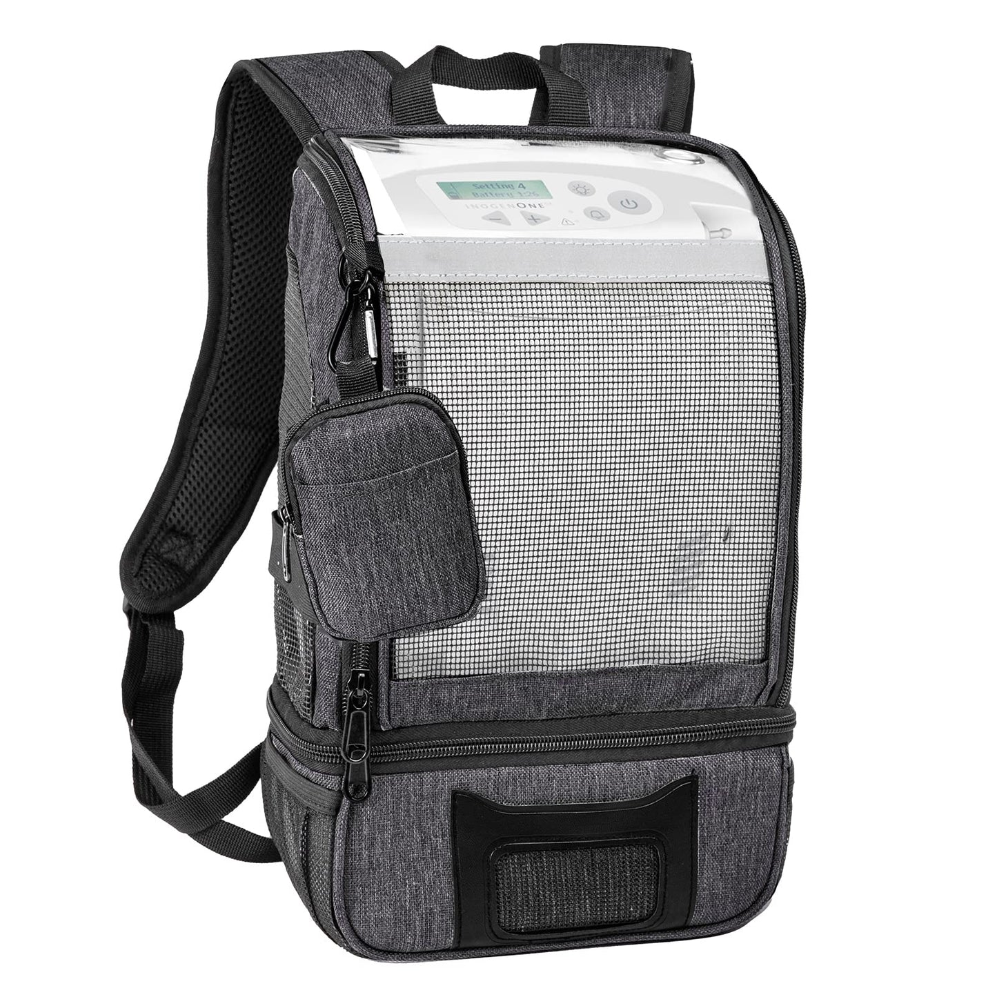 BAGSFY Portable Oxygen Concentrators Backpack Compatible with Inogen One G3 & Inogen One G5, Inogen Rove 6, Lightweight Oxygen Machine Carrying Bag (Black)