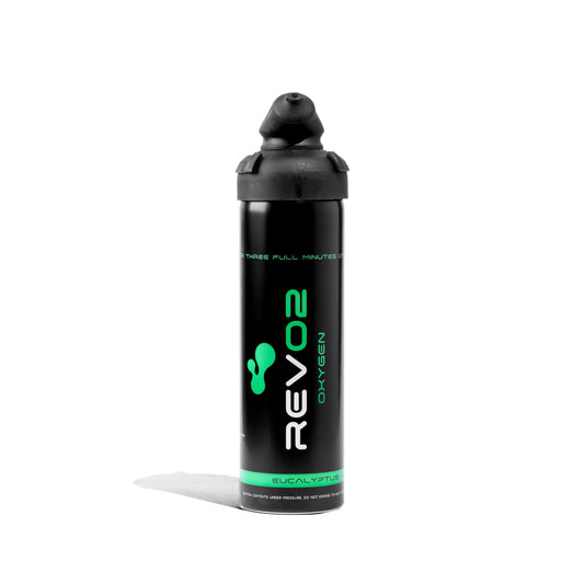 Eucalyptus Portable 98% Oxygen Can - Zero Leak Mouthpiece, Rotating Trigger Lock - Natural Stress & Mental Fatigue Relief at Any Altitude or Elevation - Menthol Canned Oxygen - 10 Liter Large