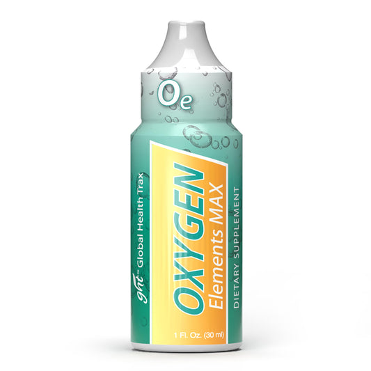 GHT Oxygen Elements Max Liquid Oxygen Drops in 1 Ounce Bottle, Portable Supplement – Bolster Endurance and Stamina, Cleanse Cells