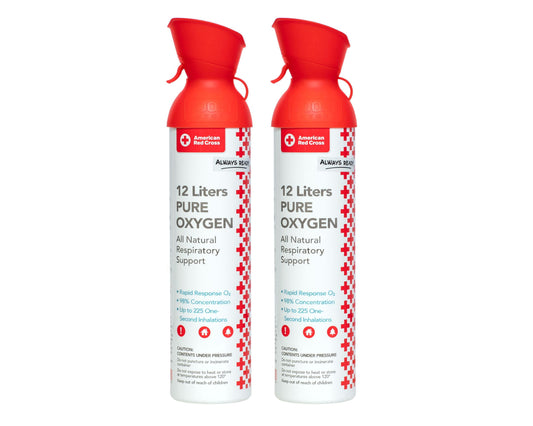 American Red Cross + Boost Oxygen | Extra Large 12L Canister (2 Pack)